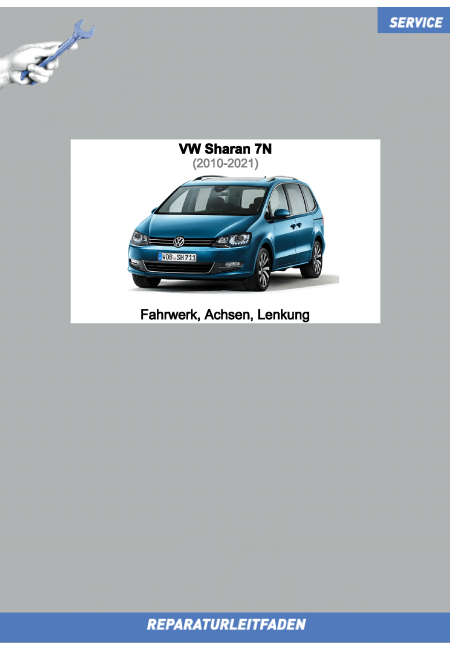VW Sharan (10-21) Reparaturleitfaden Fahrwerk, Achsen, Lenkung