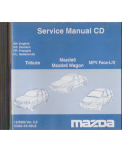 Mazda 6 / Tribute / MPV Face-Lift (2000-2002) Werkstatthandbuch CD