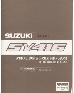 Suzuki Baleno SY 416 (95-01) - Werkstatthandbuch Aufhängungsregelung