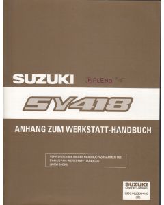 Suzuki Baleno (95-01) -  Werkstatthandbuch Ergänzung SY 418