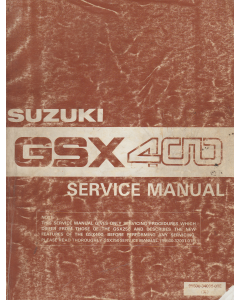 Suzuki GSX 400 (1986-1988) Service  Manual