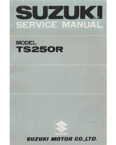 Suzuki TS 250 R (1991-1992)  Service Manual