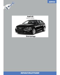 Audi A3 (2012-2020) Reparaturleitfaden Bremsen, Bremsanlage und ABS System