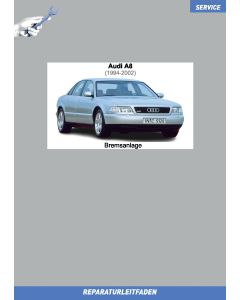 Audi A8 (1994-2002) Reparaturleitfaden Bremsen, Bremsanlage und ABS System