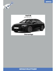 Audi A8 (ab 2017) Reparaturleitfaden Bremsen, Bremsanlage und ABS-System