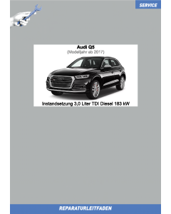 Audi Q5 (ab 2017) Instandsetzung Motor 3,0 Liter TDI Diesel 183 kW