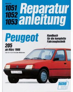 Peugeot 205 (82>) 1.0 / 1.1 / 1.3 / 1.4 Liter Reparaturanleitung Bucheli 1051