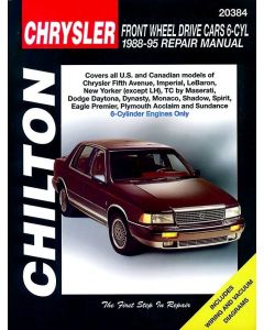 Chrysler Dodge 6 Cyl. Front Wheel Cars (88-95) Repair Manual Chilton