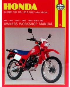 Honda XL XR 80/100/125/185/200 2-valve Models (78-87) Repair Manual Haynes