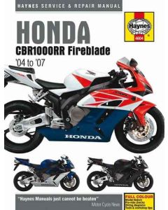 Honda CBR1000RR Fireblade (04-07) Repair Manual Haynes