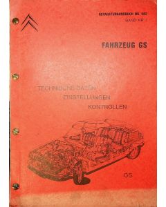 Citroen GS (1970-1974) Reparaturhandbuch Nr. 582