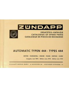 Zündapp Ersatzteilkatalog Mofa Typ 444