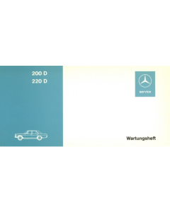 Mercedes Benz W115 Typ 200/220 D/8 (1967-1973) Wartungsheft