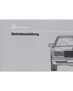 Mercedes Benz W126 260SE, 300SE/SEL (1985-1991) Betriebsanleitung