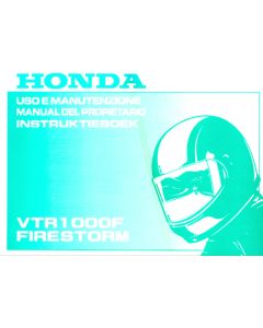 Honda VTR 1000 F Firestorm - Betriebsanleitung 
